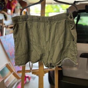 Olive Green Women's Casual Shorts
